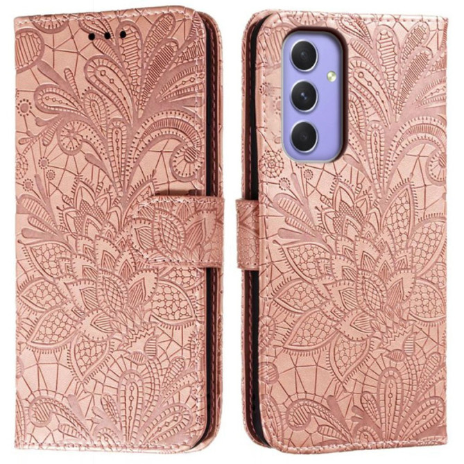 Housse Samsung Galaxy A37 Dentelle Fleurie Portefeuille