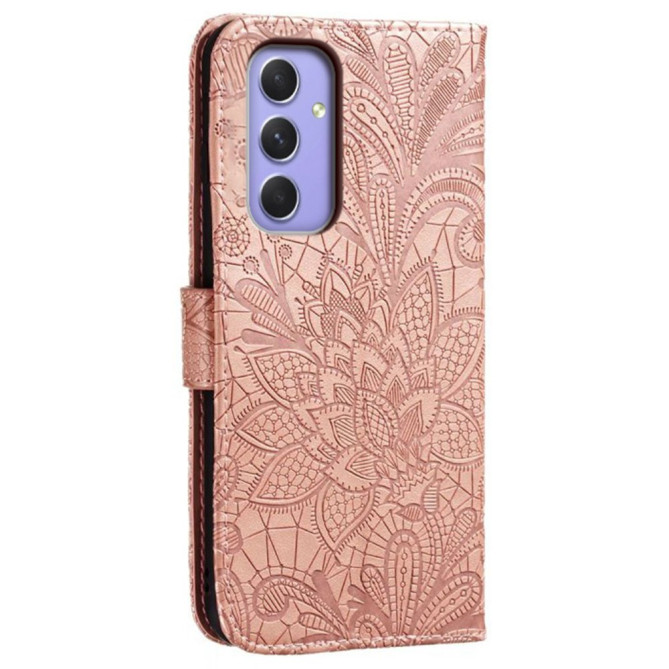 Housse Samsung Galaxy A37 Dentelle Fleurie Portefeuille