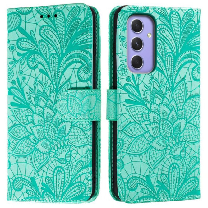 Housse Samsung Galaxy A37 Dentelle Fleurie Portefeuille