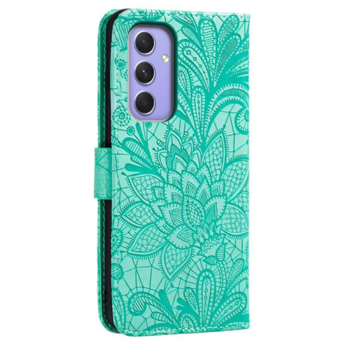 Housse Samsung Galaxy A37 Dentelle Fleurie Portefeuille