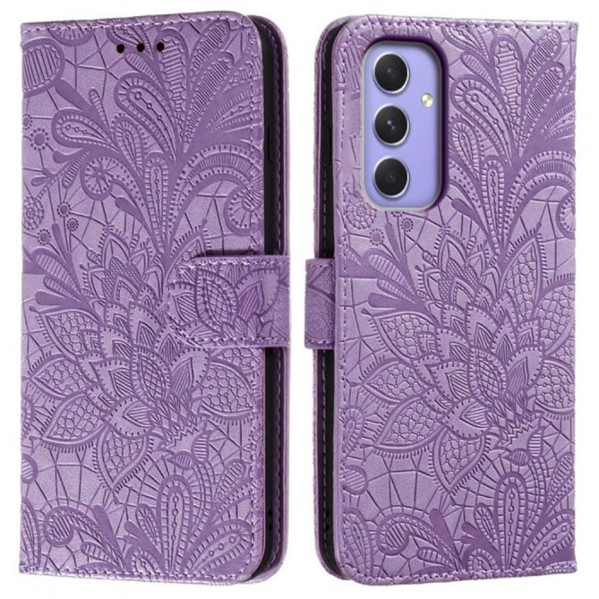 Housse Samsung Galaxy A37 Dentelle Fleurie Portefeuille