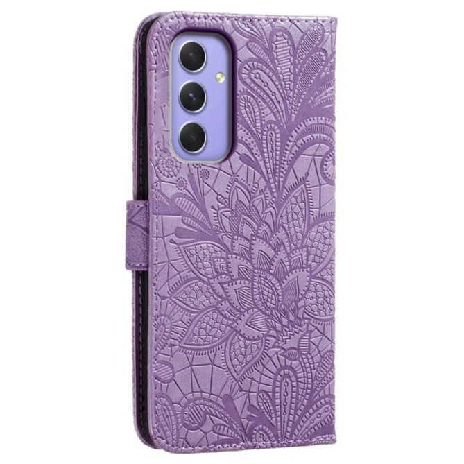 Housse Samsung Galaxy A37 Dentelle Fleurie Portefeuille