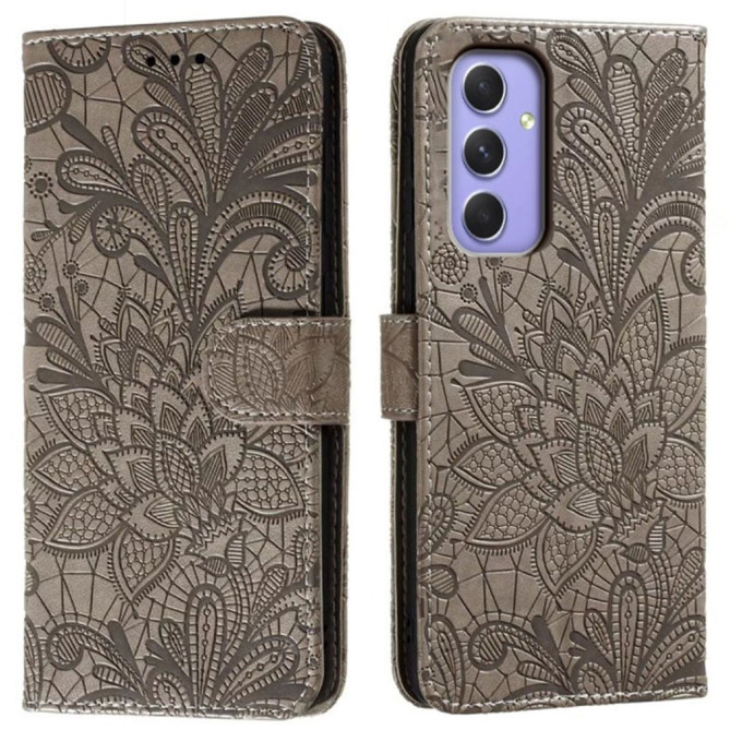 Housse Samsung Galaxy A37 Dentelle Fleurie Portefeuille