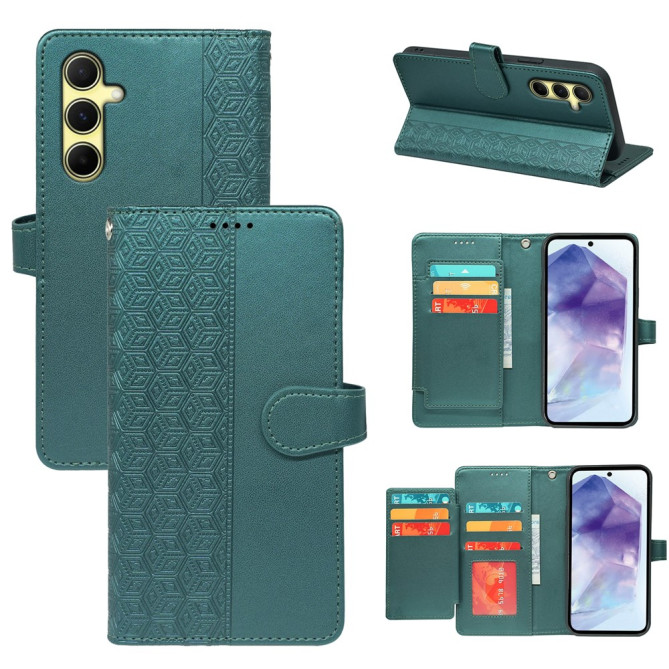 Housse Samsung Galaxy A37 Carreaux Portefeuille