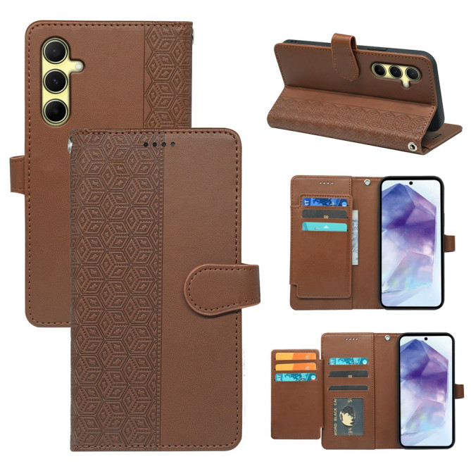 Housse Samsung Galaxy A37 Carreaux Portefeuille