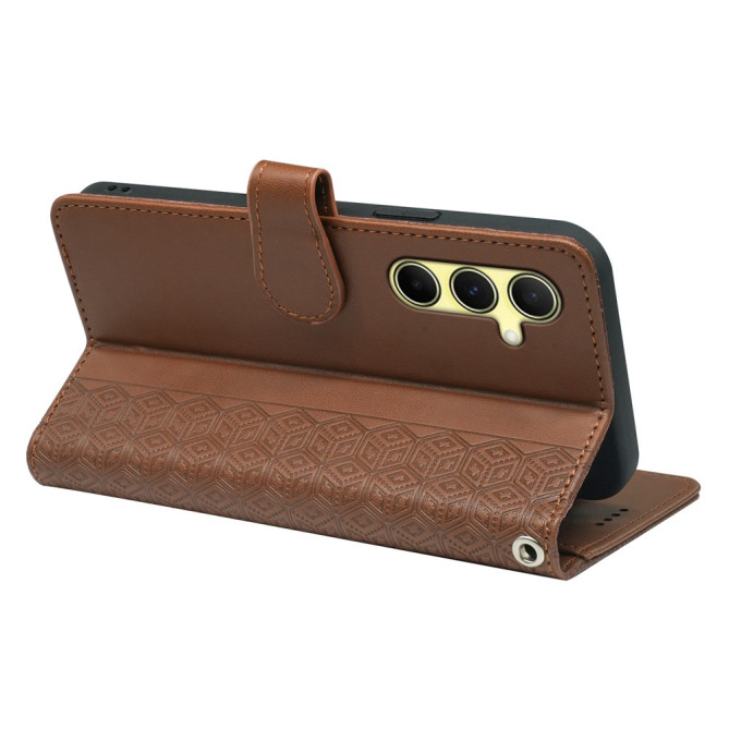 Housse Samsung Galaxy A37 Carreaux Portefeuille