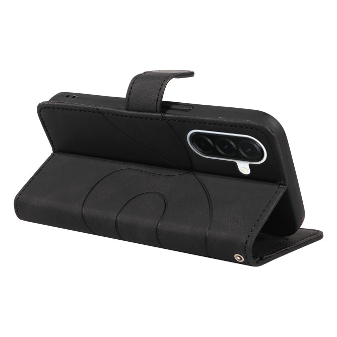 Housse Samsung Galaxy A37 Portefeuille Support Lignes Courbes