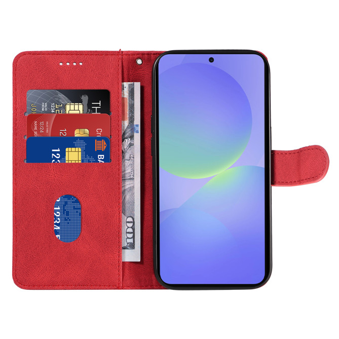 Housse Samsung Galaxy A37 Portefeuille Support Lignes Courbes