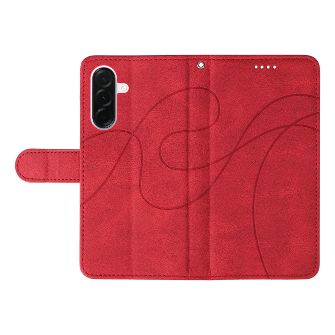 Housse Samsung Galaxy A37 Portefeuille Support Lignes Courbes