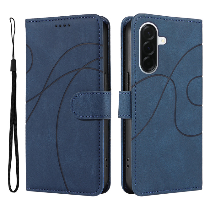 Housse Samsung Galaxy A37 Portefeuille Support Lignes Courbes