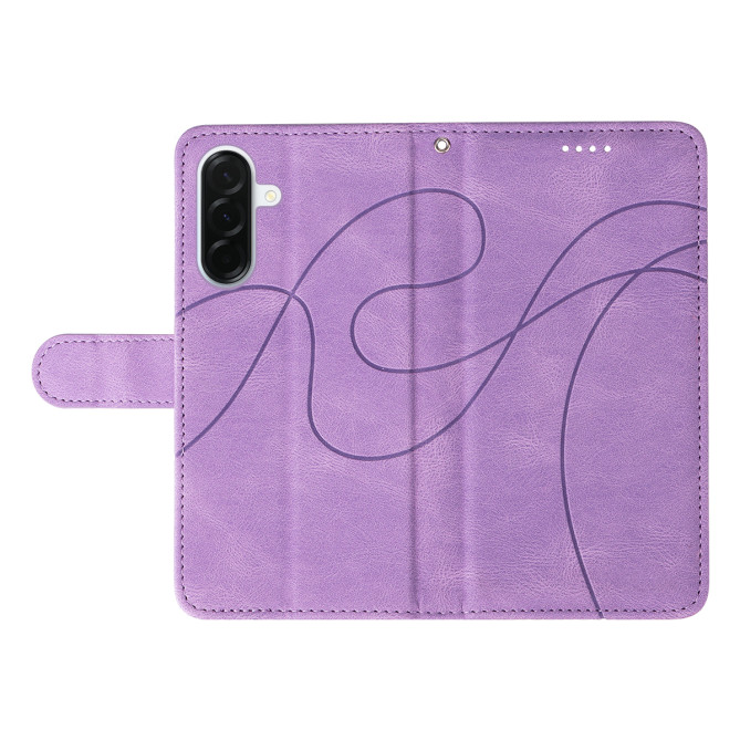 Housse Samsung Galaxy A37 Portefeuille Support Lignes Courbes