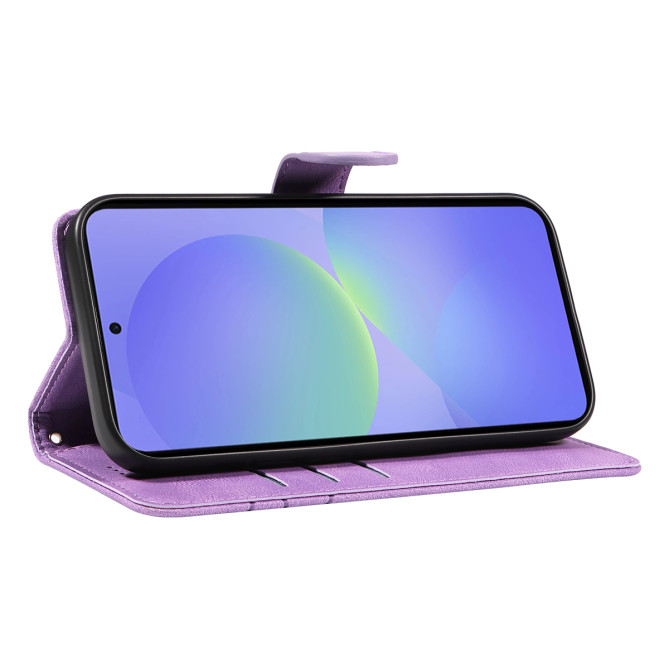 Housse Samsung Galaxy A37 Portefeuille Support Lignes Courbes