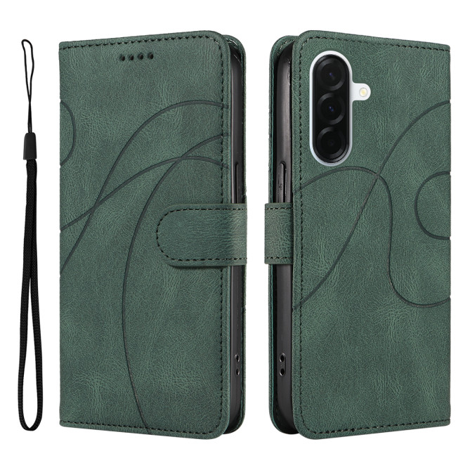 Housse Samsung Galaxy A37 Portefeuille Support Lignes Courbes