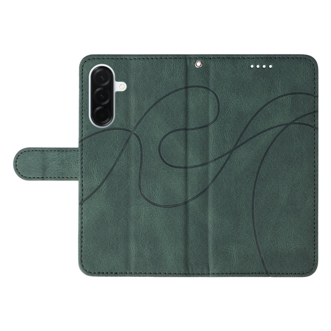 Housse Samsung Galaxy A37 Portefeuille Support Lignes Courbes