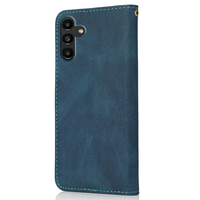 Housse Samsung Galaxy A37 Blue  /  Green Portefeuille Support Dragonne