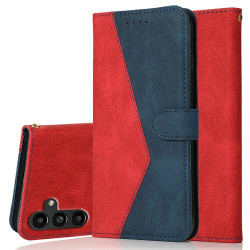 Housse Samsung Galaxy A37 Red  /  Blue Portefeuille Support Dragonne