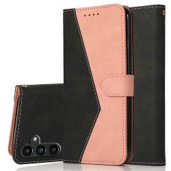 Housse Samsung Galaxy A37 Black  /  Rose Gold Portefeuille Support Dragonne