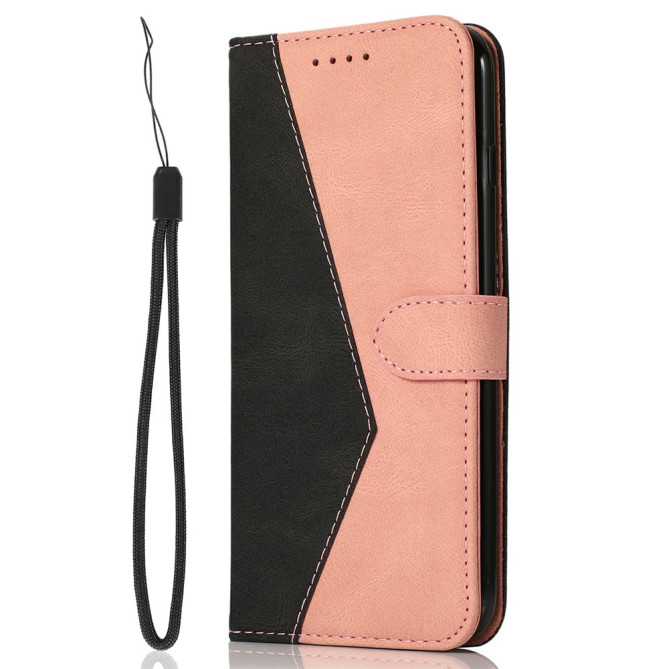 Housse Samsung Galaxy A37 Black  /  Rose Gold Portefeuille Support Dragonne