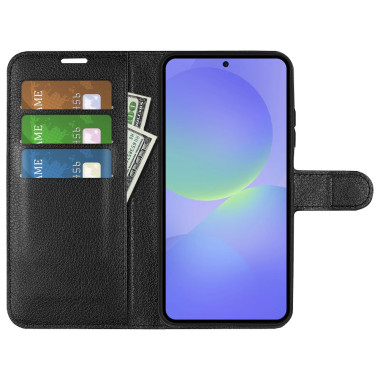 Housse Samsung Galaxy A37 Portefeuille Support Litchi