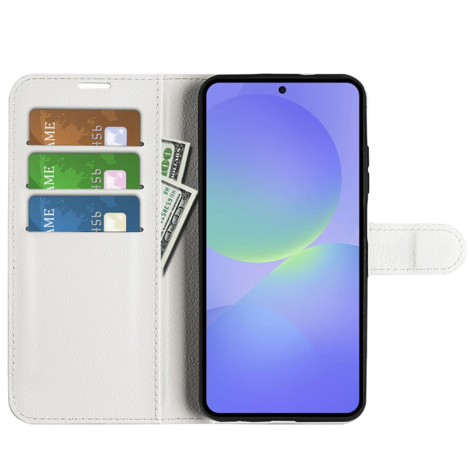 Housse Samsung Galaxy A37 Portefeuille Support Litchi