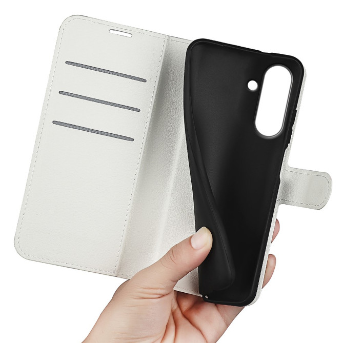 Housse Samsung Galaxy A37 Portefeuille Support Litchi