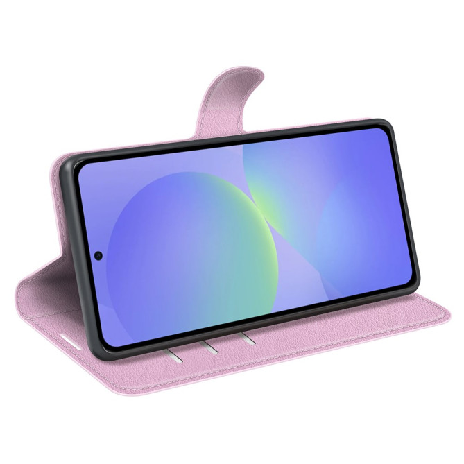 Housse Samsung Galaxy A37 Portefeuille Support Litchi