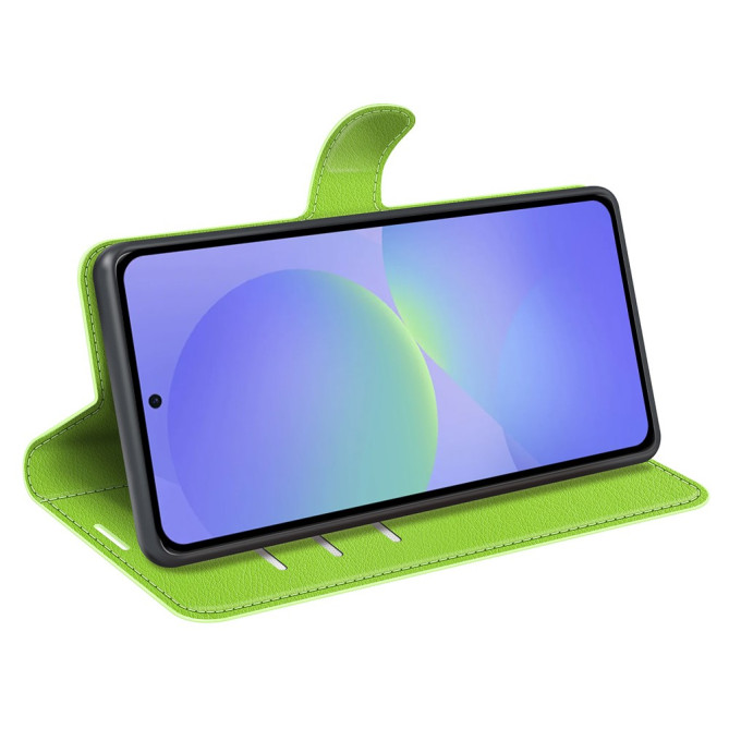 Housse Samsung Galaxy A37 Portefeuille Support Litchi