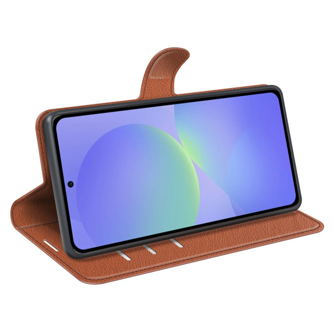 Housse Samsung Galaxy A37 Portefeuille Support Litchi