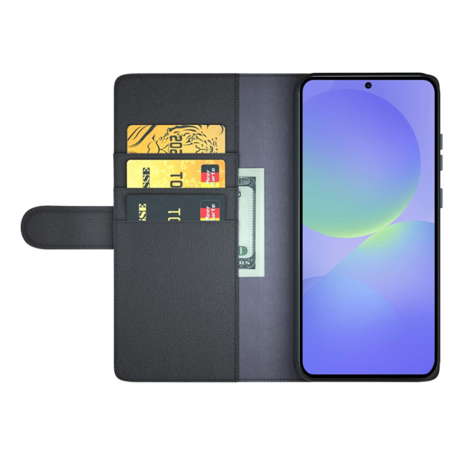 Housse Samsung Galaxy A37 Portefeuille Support Cuir Véritable