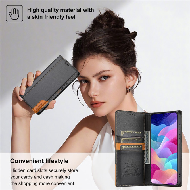 Housse Samsung Galaxy A37 N.BEKUS Portefeuille RFID