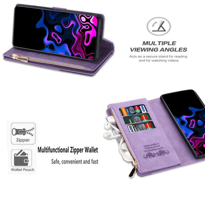 Housse Samsung Galaxy A37 Portefeuille Support Bicolore ALBA