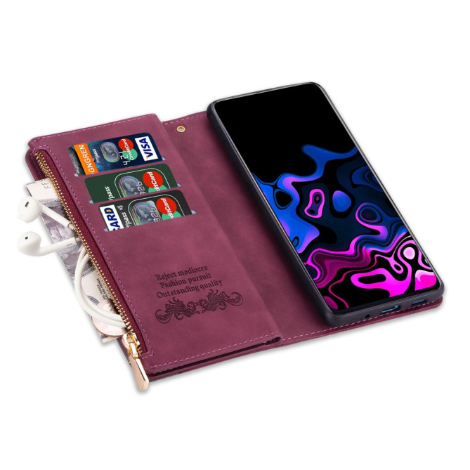 Housse Samsung Galaxy A37 Portefeuille Support Bicolore ALBA