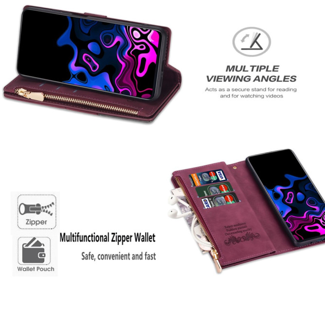 Housse Samsung Galaxy A37 Portefeuille Support Bicolore ALBA