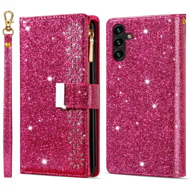 Housse Samsung Galaxy A37 Ciel Étoilé Gravé Portefeuille Dragonne