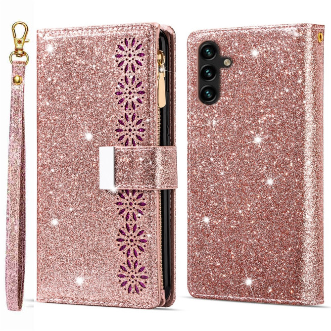 Housse Samsung Galaxy A37 Ciel Étoilé Gravé Portefeuille Dragonne