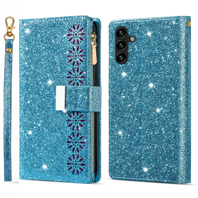 Housse Samsung Galaxy A37 Ciel Étoilé Gravé Portefeuille Dragonne