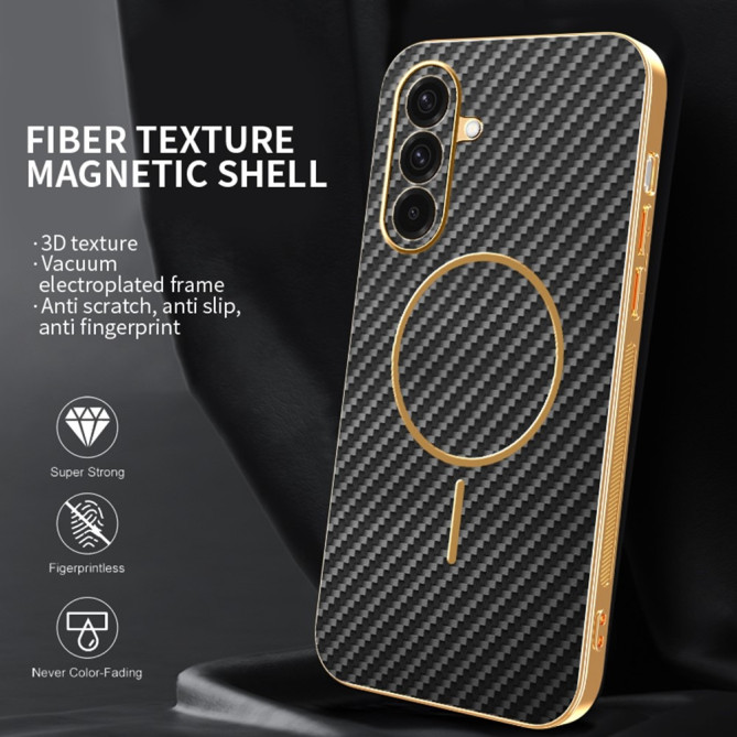 Coque Samsung Galaxy A37 Fibre de Carbone