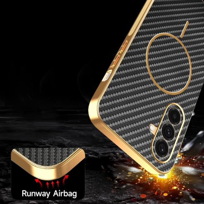 Coque Samsung Galaxy A37 Fibre de Carbone