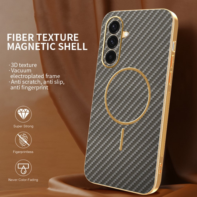 Coque Samsung Galaxy A37 Fibre de Carbone