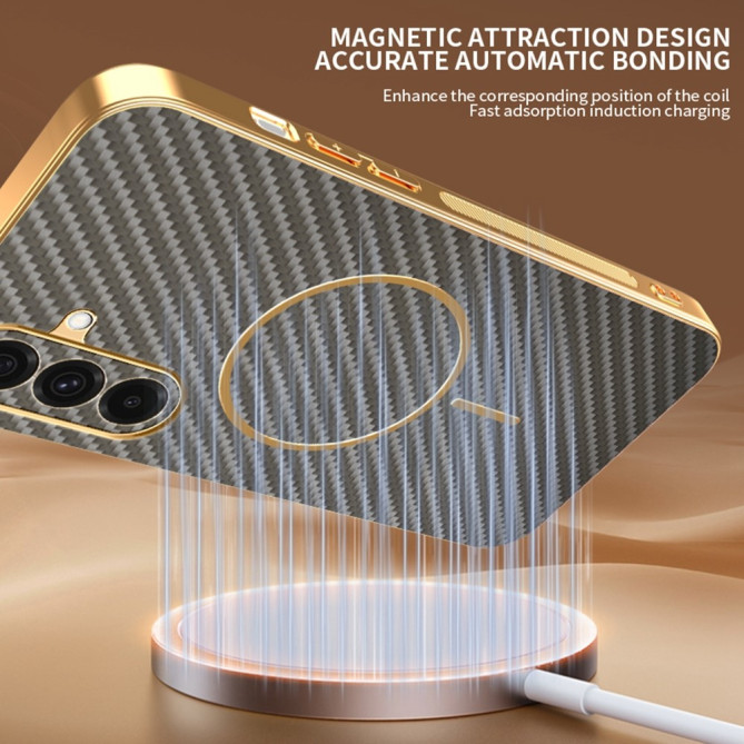 Coque Samsung Galaxy A37 Fibre de Carbone