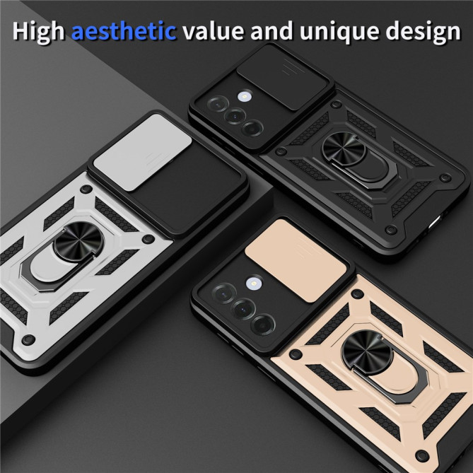 Coque Samsung Galaxy A37 TPU + PC Cache Caméra avec Support