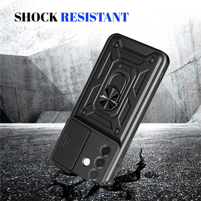 Coque Samsung Galaxy A37 TPU + PC Cache Caméra avec Support