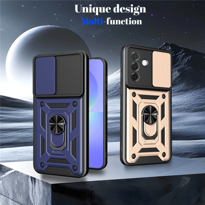 Coque Samsung Galaxy A37 TPU + PC Cache Caméra avec Support