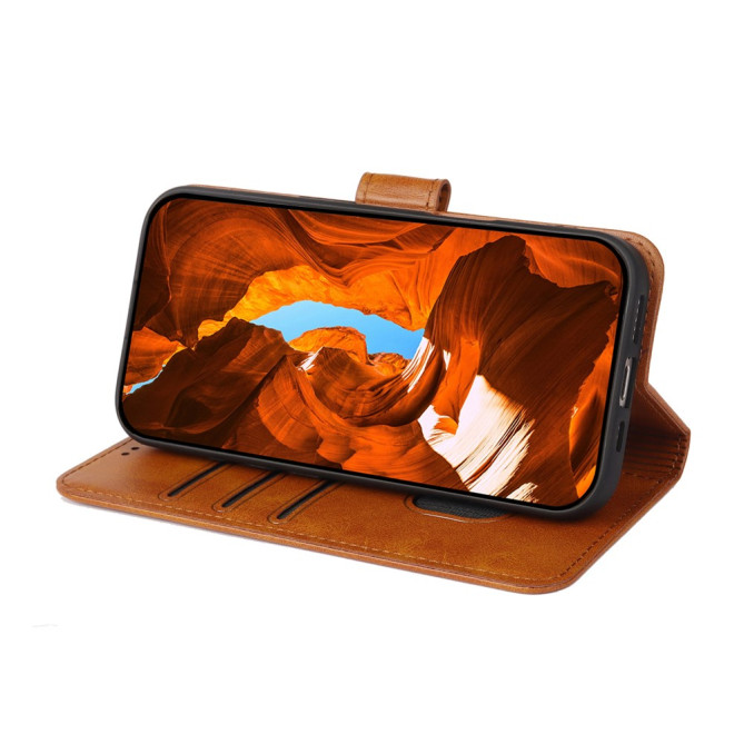 Housse Samsung Galaxy A37 Portefeuille Support Veau