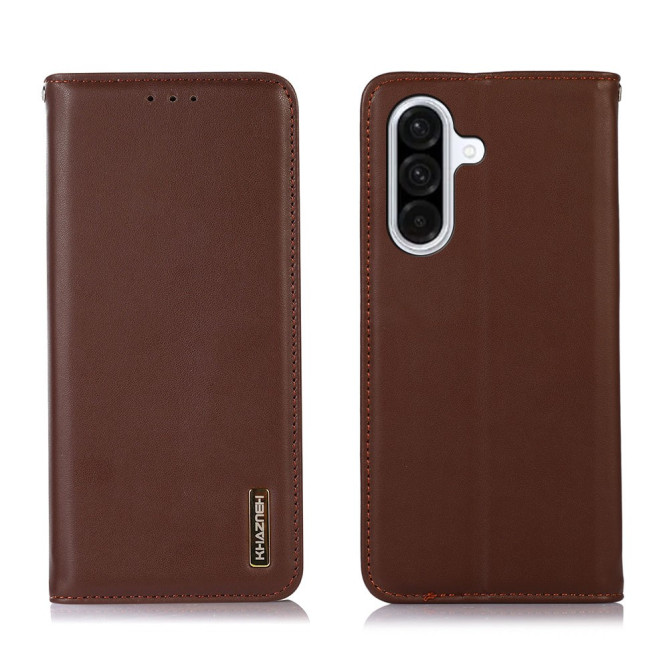 Housse Samsung Galaxy A37 KHAZNEH Portefeuille Cuir Véritable