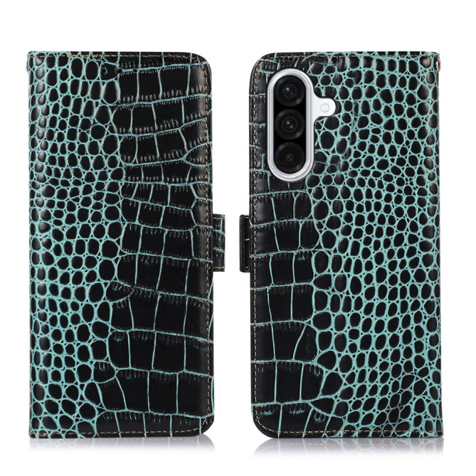 Housse Samsung Galaxy A37 Portefeuille RFID Cuir Véritable ALBA