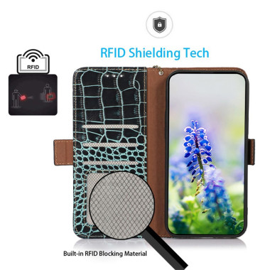 Housse Samsung Galaxy A37 Portefeuille RFID Cuir Véritable ALBA