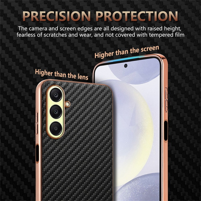 Coque Samsung Galaxy A37 AZNS Fibre de Carbone