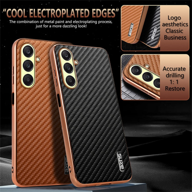 Coque Samsung Galaxy A37 AZNS Fibre de Carbone