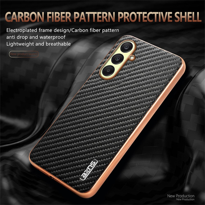 Coque Samsung Galaxy A37 AZNS Fibre de Carbone